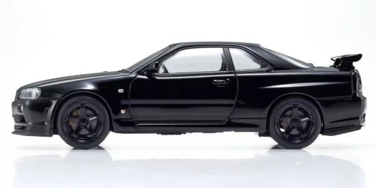 Kyosho 1:43 Nissan Skyline R34 GT-R V-Spec II Black Pearl