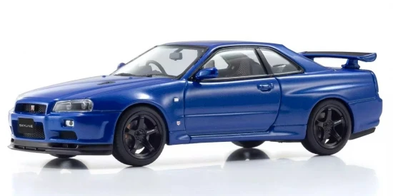 Kyosho 1:43 Nissan Skyline R34 GT-R V-Spec II Bayside Blue