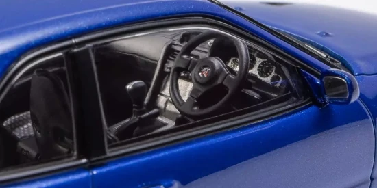 Kyosho 1:43 Nissan Skyline R34 GT-R V-Spec II Bayside Blue
