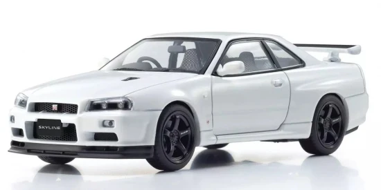 Kyosho 1:43 Nissan Skyline R34 GT-R V-Spec II White Pearl