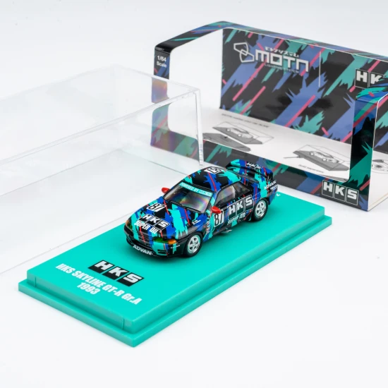 Kyosho MOTN LED System 1:64 Minicar Book Nissan Skyline GT-R HKS #87