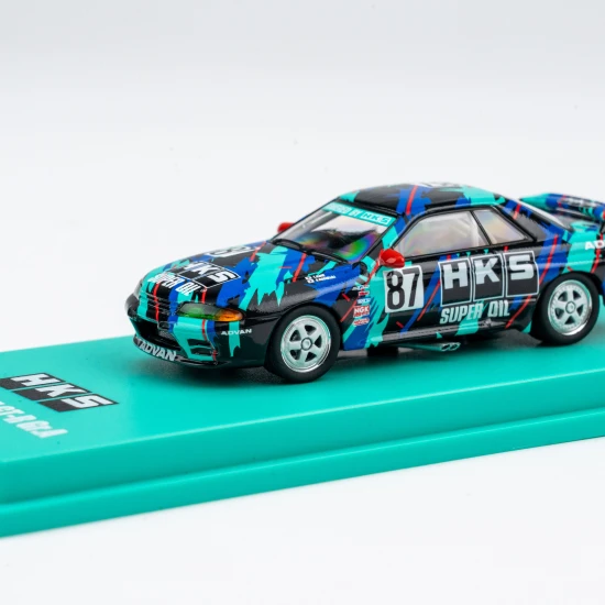 Kyosho MOTN LED System 1:64 Minicar Book Nissan Skyline GT-R HKS #87