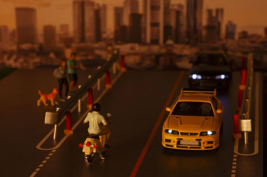 Kyosho MOTN LED System 1:64 Nismo 400R Yellow