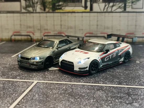 Kyosho MOTN LED System 1:64 Skyline GT-R Nismo GT-3 Presentation