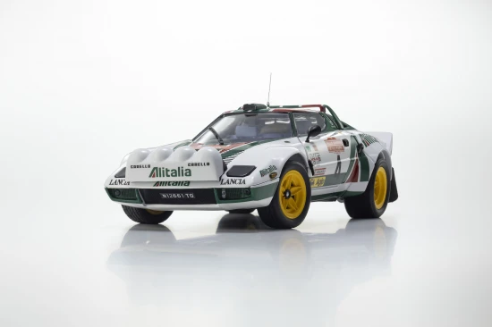 Kyosho 1:18 Lancia Stratos HF B.Waldegard Winner San Remo 1976 Nr.4