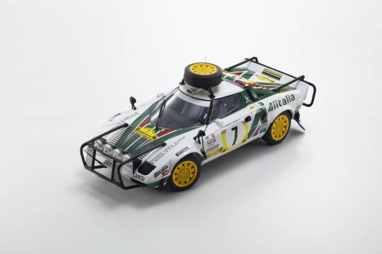 Kyosho 1:18 Lancia Stratos HF S.Munari 3rd Safari Rally 1977 Nr.7