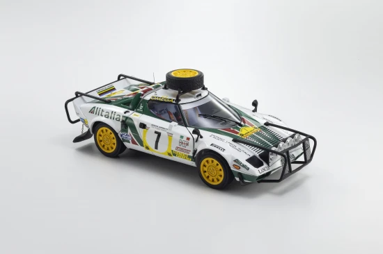 Kyosho 1:18 Lancia Stratos HF S.Munari 3rd Safari Rally 1977 Nr.7