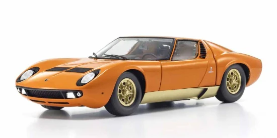 Kyosho 1:18 Lamborghini Miura P400 1968 Orange-Gold Model