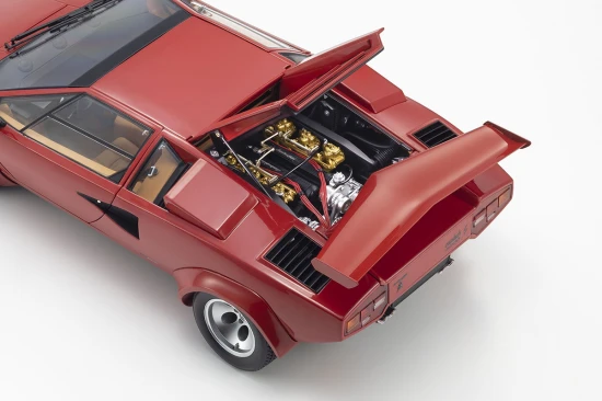 Kyosho 1:12 Lamborghini Countach LP500 S Red/Tan Interior