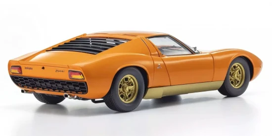 Kyosho 1:12 Lamborghini Miura P400 1968 Orange/Brown Interior