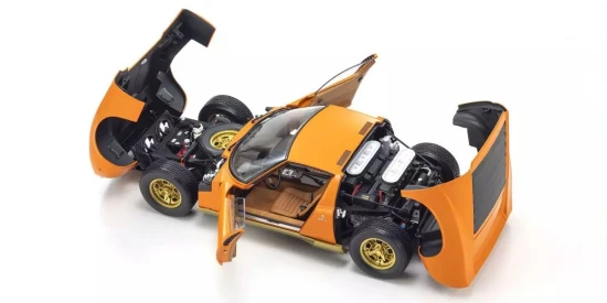 Kyosho 1:12 Lamborghini Miura P400 1968 Orange/Brown Interior