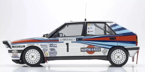 Kyosho 1:18 Lancia Delta HF Integrale (8V) Olympus 1988 Martini Nr.1