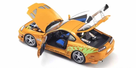Kyosho 1:18 Toyota Supra Turbo Fast & Furious Orange Pearl