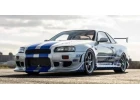 Kyosho 1:12 Resin Nissan GT-R 2001 Fast & Furious Silver/Blue Stripes