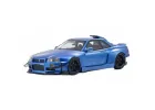 Kyosho 1:18 Samurai Collection Skyline GT-R R34 Khyzyl Saleem Blue