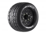 Louise RC MT-Rocket Tyres Pre Glued on Black Wheels With Adjustable 12/14/17mm Hex (2)