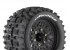Louise RC MT-PioneerTyres Pre Glued on Black Wheels With Adjustable 12/14/17mm Hex (2)