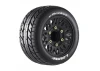 Louise RC ST-Rocket Tyres Pre Glued on Black Wheels With Adjustable 12/14/17mm Hex (2)