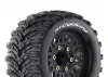 Louise RC MT-Cyclone Tyres Pre Glued on Black Wheels With Adjustable 12/14/17mm Hex (2)