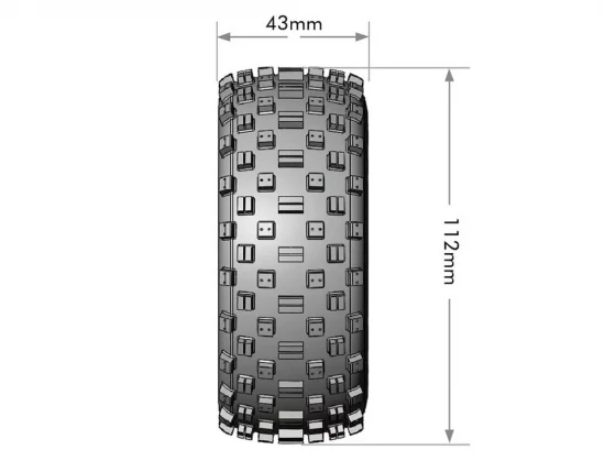 Louise RC SC-Rock 1:10 Fr Soft Removable Hex 12 - 14 - 17mm