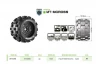 Louise RC MT-McRoss 3.8 Tyres on Black Adjustable 17mm Hex Wheels (2)
