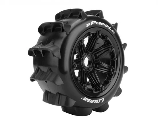 Louise RC B-Paddle 1/5 Rear Sport Hex 24mm Black Beadlock