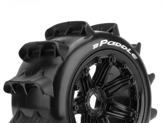 Louise RC B-Paddle 1/5 Rear Sport Hex 24mm Black Beadlock