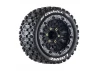 Louise RC ST-Uphill Tyres Pre Glued on Black Wheels With Adjustable 12/14/17mm Hex (2)