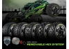 Louise RC ST-Rocket Tyres Pre Glued on 2.8 Adjustable 12mm Wheels (2)