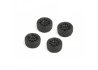 Louise RC Rally Tyres And Wheels 10 Spoke Black +1mm (4Pcs)
