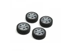 Louise RC 1:10 Rally Tyres 6 Spoke Wheel-Gray/Et-0mm(4Pcs)