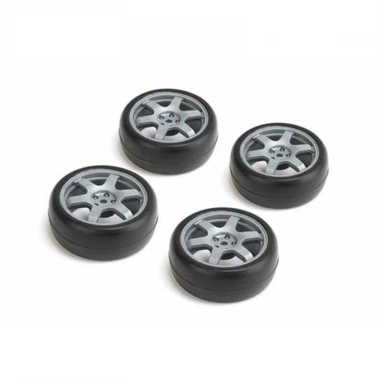 Louise RC 1:10 Slick Tyres 6 Spoke Wheel-Gray/Et-0mm(4Pcs)