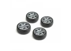 Louise RC 1:10 Slick Tyres 6 Spoke Wheel-Gray/Et-0mm(4Pcs)