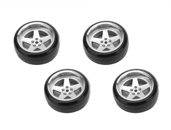 Louise RC 1:10 Drift 2 - 4 - 6 - 8mm Offset Set 5Sp/Matte Silver