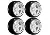 Louise RC 1:10 Drift 2 - 4 - 6 - 8mm Offset Set 5Sp/Matte Silver