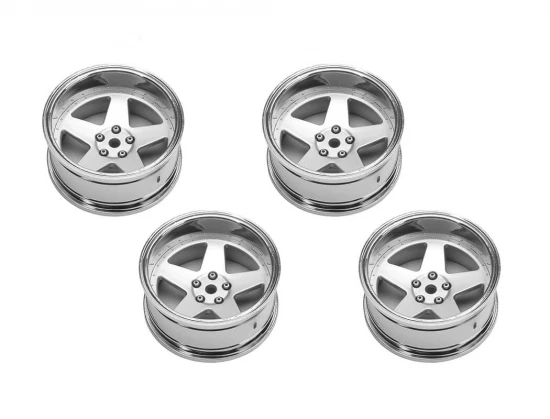 Louise RC 1:10 Drift 2 - 4 - 6 - 8mm Offset Wheels 5Sp/Matte Silve