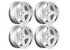 Louise RC 1:10 Drift 2 - 4 - 6 - 8mm Offset Wheels 5Sp/Matte Silve
