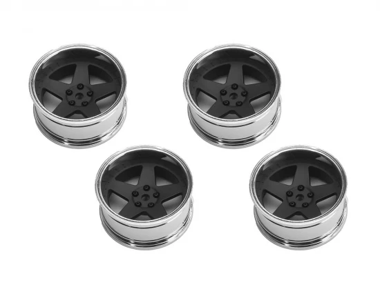 Louise RC 1:10 Drift 2 - 4 - 6 - 8mm Offset Wheels 5Sp/Matte Black