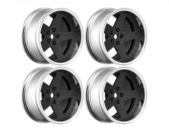 Louise RC 1:10 Drift 2 - 4 - 6 - 8mm Offset Wheels 5Sp/Matte Black