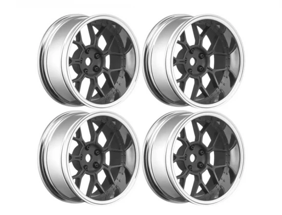 Louise RC 1:10 Drift 2 - 4 - 6 - 8mm Offset Wheels 14 /Matte Black