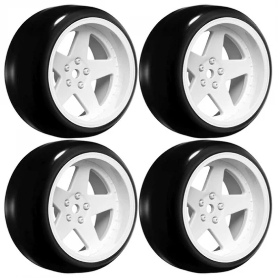 Louise RC 1:10 Drift 2 - 4 - 6 - 8mm Offset Set 6 S/Gloss White