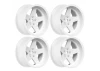 Louise RC 1:10 Drift 2 - 4 - 6 - 8mm Offset Wheels 5 S/Gloss White