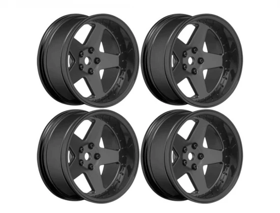 Louise RC 1:10 Drift 2 - 4 - 6 - 8mm Offset Wheels 5 S/Gloss Black