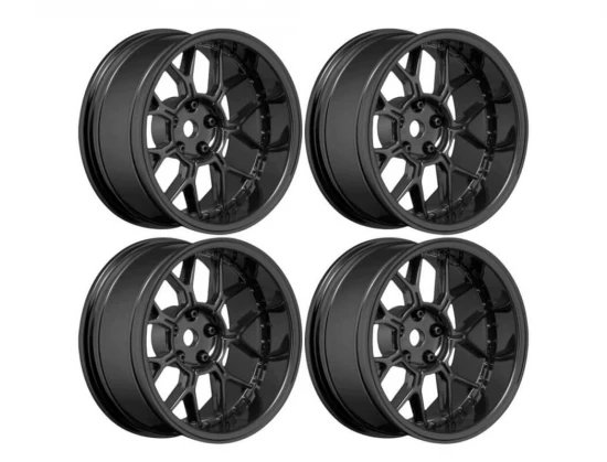 Louise RC 1:10 Drift 2 - 4 - 6 - 8mm Offset Wheels 14 /Gloss Black