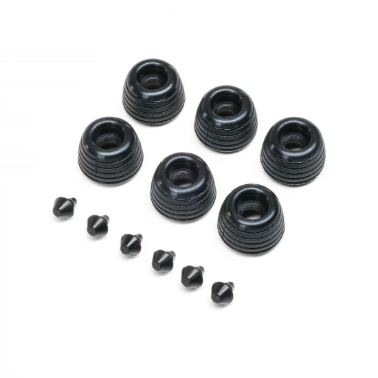 Rubber Lean Bar Wheels And Stops (6): Promoto-SM