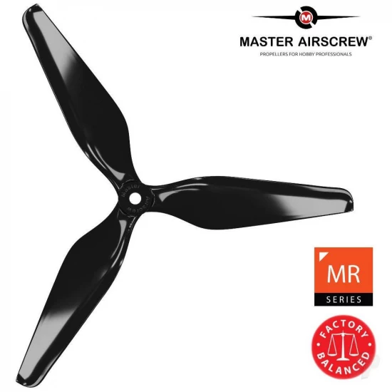 Master Airscrew 8x4.1 3MR 3-Blade Propeller (CW) Reverse/Pusher Black