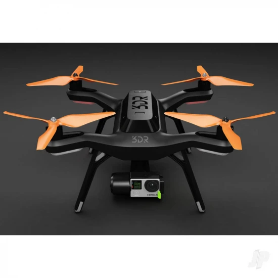 Master Airscrew 3MR-SL - 3-Blade 9x4.5 Prop C Set x4 Black, Built-in Nut for 3DR SOLO