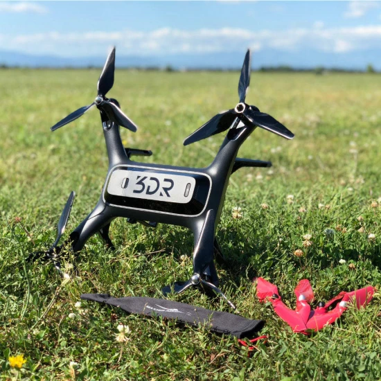 Master Airscrew 3MR-SL - 3-Blade 9x4.5 Prop C Set x4 Orange, Built-in Nut for 3DR SOLO