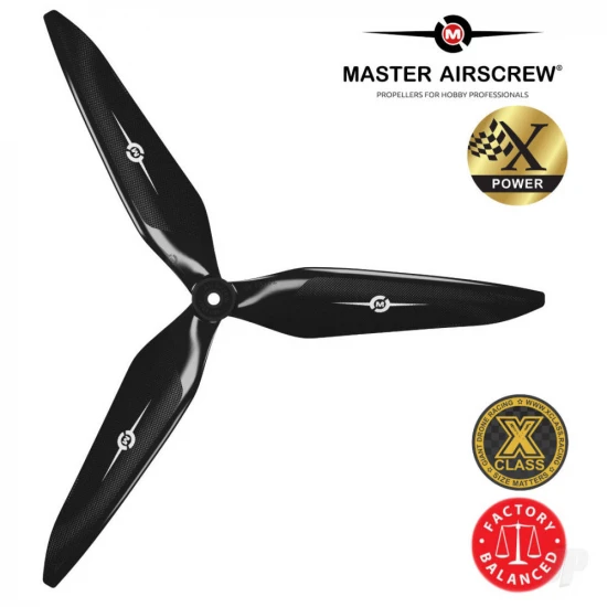 Master Airscrew 10x9 3X Power X-Class Giant Racing Drone Propeller (CCW) Black