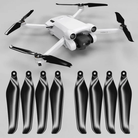 Master Airscrew DJI Mini 3 Pro/4 Pro STEALTH Upgrade Propellers - x4 Black